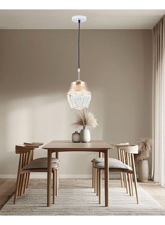 Best Power ضوء سقف معلق حديث 6148-1 بقاعدة مصباح E27، 40 واط كحد أقصى، طول قابل للتعديل 80 سم - تركيبة ضوء أنيقة (المصباح غير متضمن) - Image 1