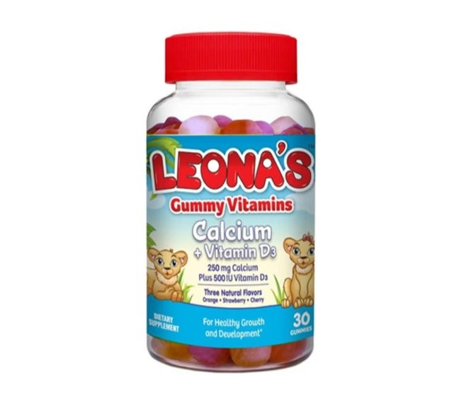 LEONAS CALCIUM + VITAMIND3 GUMMIES-30 PIECES - Image 1