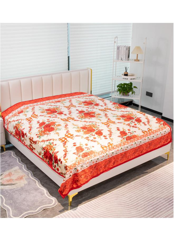 Stargold Single Ply Premium Cloudy Blanket Made by 100% Polyester SPUN YARN Obtained from Virgin Polyester Which is Suitable for winter and Rainy Season 160X220CM 5LB  - Image 1