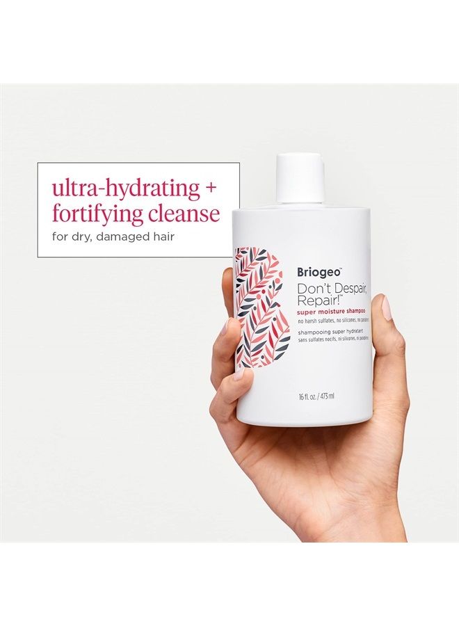 Briogeo Don't Despair Repair Super Moisture Shampoo, for Dry, Damaged or Color Treated Hair, Repairs Straight, Wavy and Curly Hair Vegan, Phalate & Paraben-Free, 33.8 Ounces - Image 2