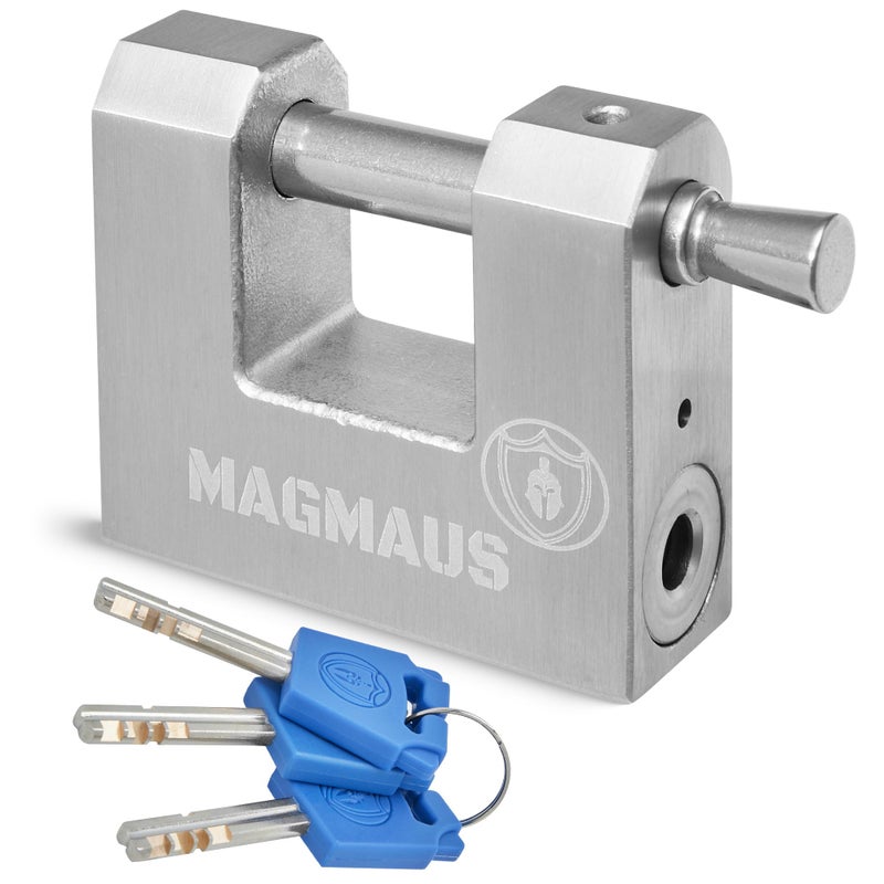 Magmaus Rtl60 Heavy Duty Lock For Shipping Container - [Weatherproof] - Secure Outdoor Lock For Storage Unit  Gate  Shed  Fence  Door - 3 Keys - Image 1