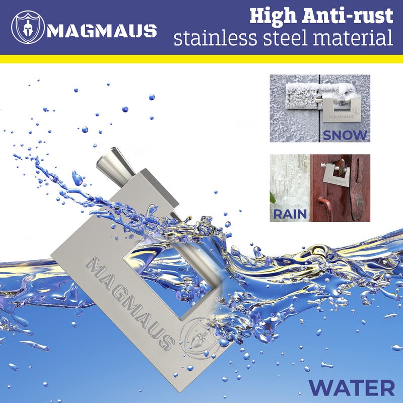 Magmaus Rtl60 Heavy Duty Lock For Shipping Container - [Weatherproof] - Secure Outdoor Lock For Storage Unit  Gate  Shed  Fence  Door - 3 Keys - Image 3