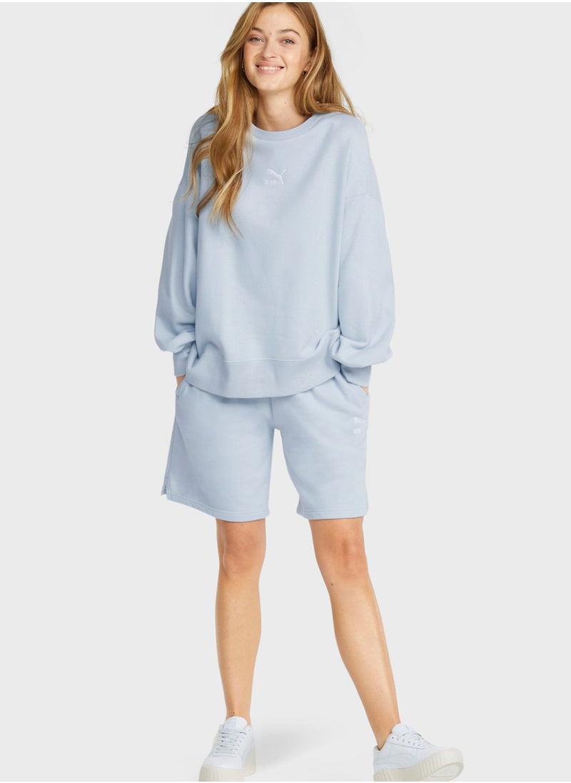 PUMA - 8" Classics High Waist Longline Shorts - Image 1
