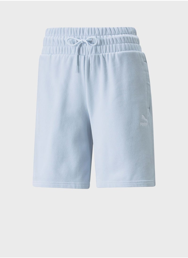PUMA - 8" Classics High Waist Longline Shorts - Image 1