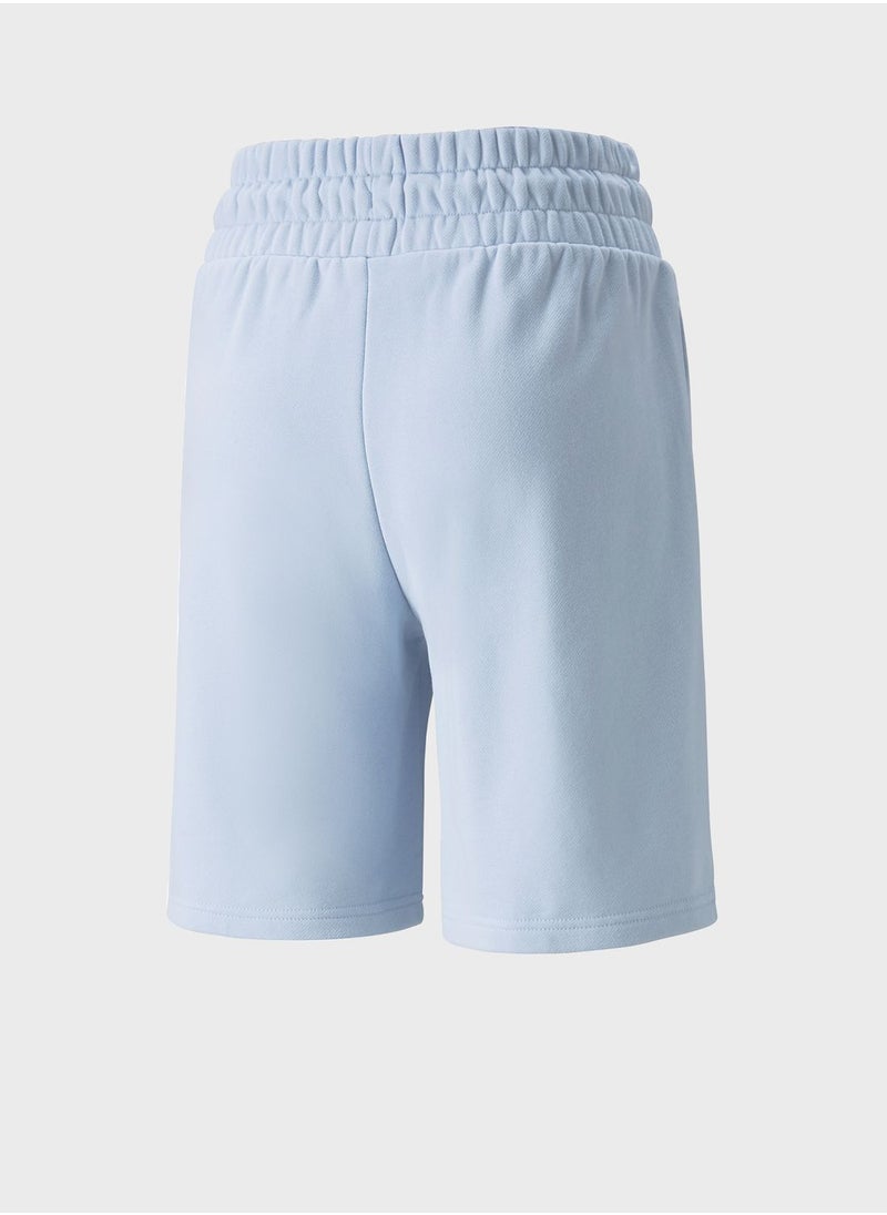 PUMA - 8" Classics High Waist Longline Shorts - Image 1