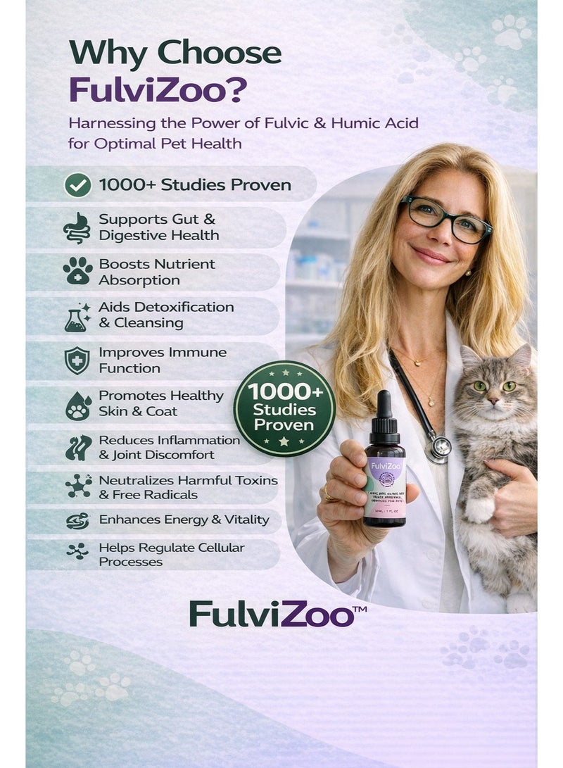 فولفيزو FulviZoo® مجمع البيومعادن الفولفيك | أكثر من 75 معدنًا أيونيًا | دعم الأمعاء والبشرة والعظام والمفاصل | إزالة سموم المعادن الثقيلة والمخاط | توازن الطاقة والهرمونات | إمداد لمدة 4 أشهر - Image 4