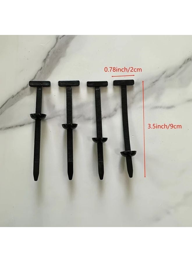 50pcs Black Heavy Duty Self Locking Nylon Cable Ties for Secure Bundling Cables Wires Hoses - Image 3