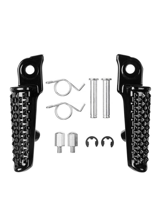 VPZMT Motorcycle Front Footrests Foot Pegs Pedal Fits for Honda CBR600RR 2003-2023, CBR1000RR 2004-2023, Honda CB1000R 2008-2023 (Front-Black) - Image 2