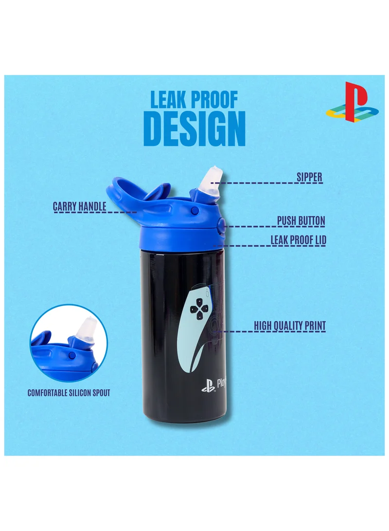 Sony  PlayStation Controllers Stainless Steel School Water Bottle 400 ml for Boys for Men | Best Price UAE