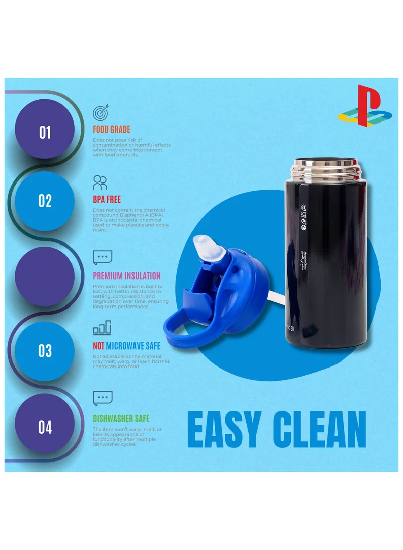 Sony  PlayStation Controllers Stainless Steel School Water Bottle 400 ml for Boys for Men | Best Price UAE