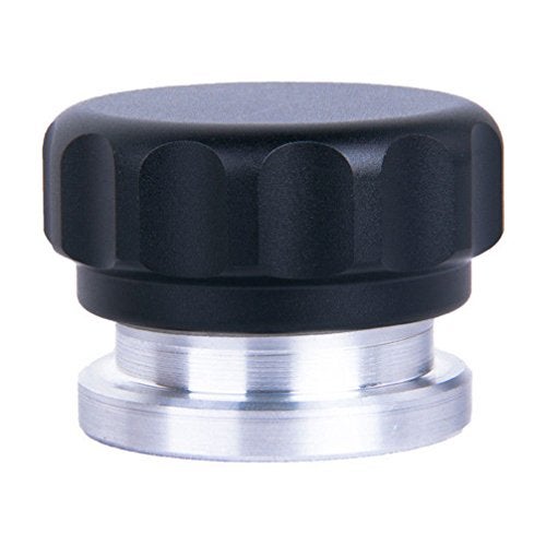 HiwowSport Aluminium Alloy Fuel Cap Weld On Filler Neck Oil Tank Cap (1.5 inch, black) - Image 1