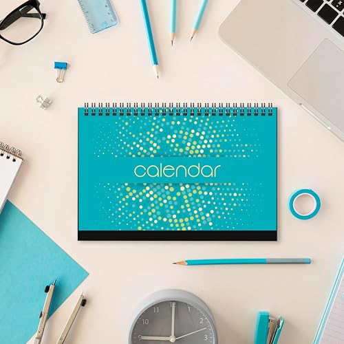 COI Undated Table Calendar 2026 | Daily tO dO List | Year Flip Desktop Calendar for Easy Organizing With Stickers - Image 1