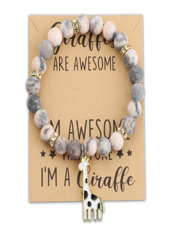 Zuo Bao Funny Giraffe Bracelet Giraffe Gift Idea Giraffes Are Awesome I'm Awesome Therefore I'm A Giraffe Jewelry Cute Giraffe Gift Giraffe Lover Gifts (Giraffe) - Image 1