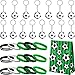 JOVITEC 46 Pieces Soccer Party Favors Set Include 15 Pcs Soccer Keychains Bulk 16 Pcs Motivational Silicone Wristband 15 Pieces Sports Goodie Bags for Fan Appreciation Sports Party Gifts - Image 3