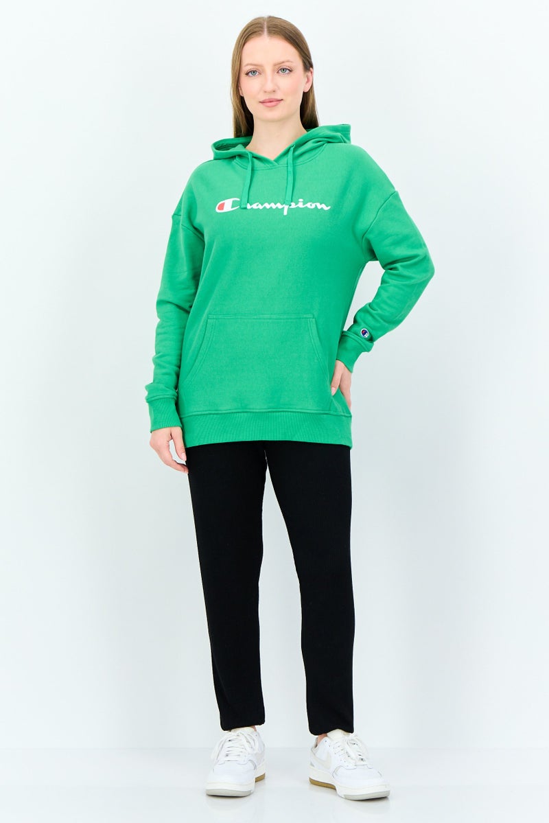 Champion Women Sportswear Fit Long Sleeve Outdoor Hoodies, Green - Image 4