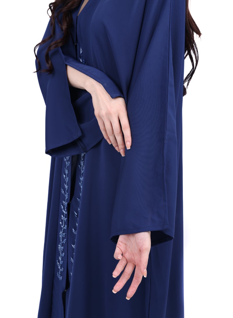 عباية هدية مفتوحة من الأمام مع أزرار - Image 2