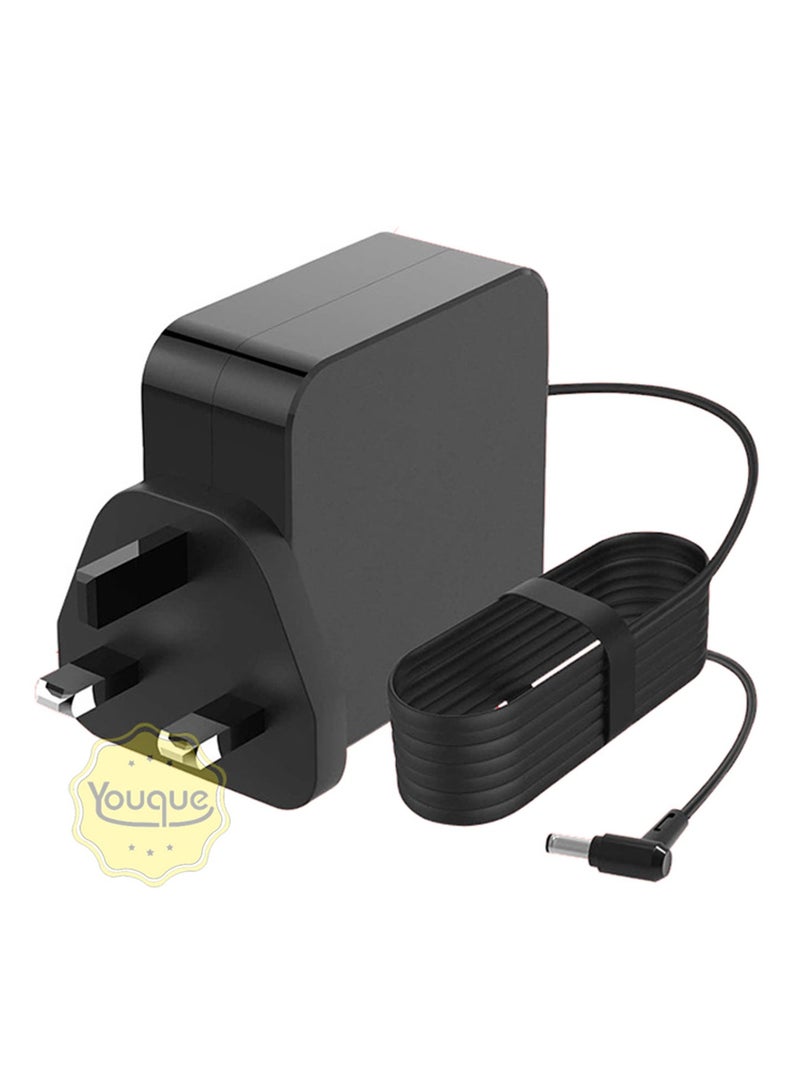 Youque Laptop Charger Adapter 45W 19V for ASUS Black Compatible with Everyday Use Home Office and Travel - Image 1