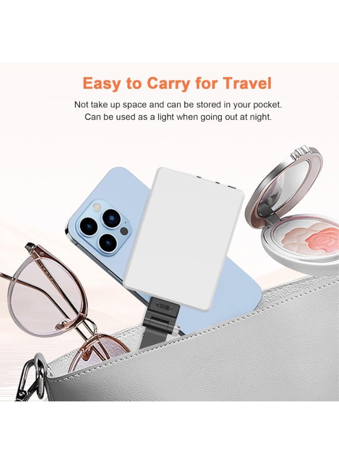 Generic Portable Selfie Light with 60 LED, Rechargeable Dimmable Camera Light for Phones, Laptops, Tablets, and Cameras, 2500K-9000K, with Clip & Double 1/4" Screw Hole for Selfies and Video Conferences  - Image 3