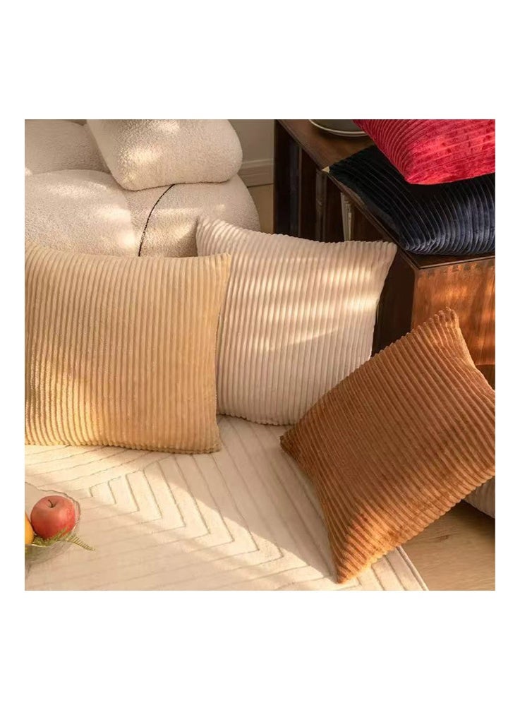 أفهوغو طقم أغطية وسائد مكون من 4 قطع، غطاء وسادة ديكورية، مقاس 45 × 45 سم، بتصميم كلاسيكي أوروبي مجرد، مناسب للأريكة وغرفة النوم وديكور المنزل، مقاس 18 × 18 بوصة. - Image 4