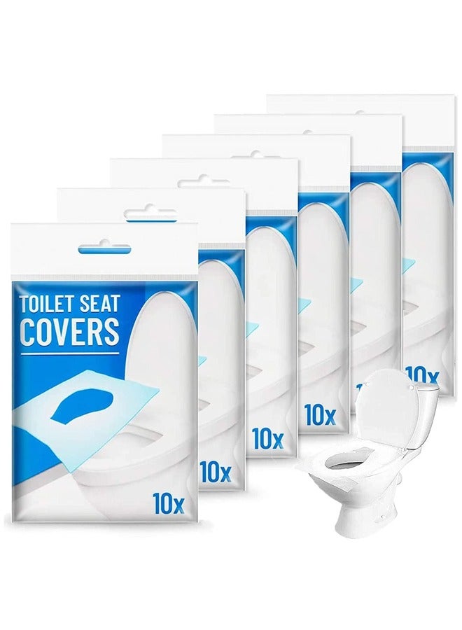 Rocket Flyer Disposable Toilet Seat, Flushable Toilet Mat for Kids, Adults, Pregnant Women, Disposable Toilet Mat for Travel, Antibacterial Disposable Paper Toilet Mat for Public Toilet (60 Sheets) - Image 1