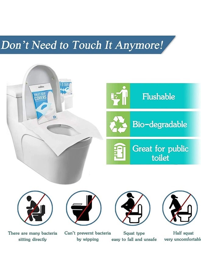 Rocket Flyer Disposable Toilet Seat, Flushable Toilet Mat for Kids, Adults, Pregnant Women, Disposable Toilet Mat for Travel, Antibacterial Disposable Paper Toilet Mat for Public Toilet (60 Sheets) - Image 3