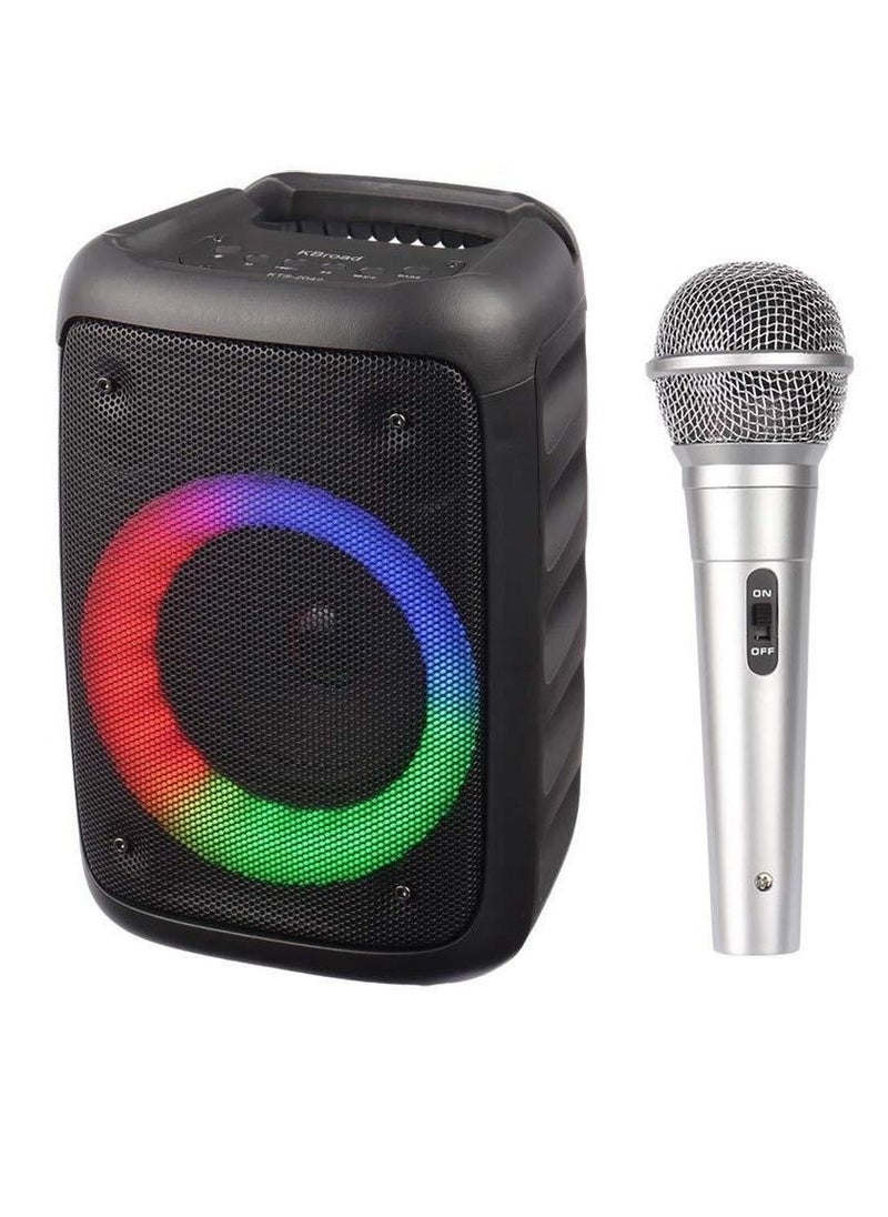 KTS - KTS-2042 Portable Bluetooth speaker with Wireless Microphone ,TWS & FM & USB (4 inch) - Image 1