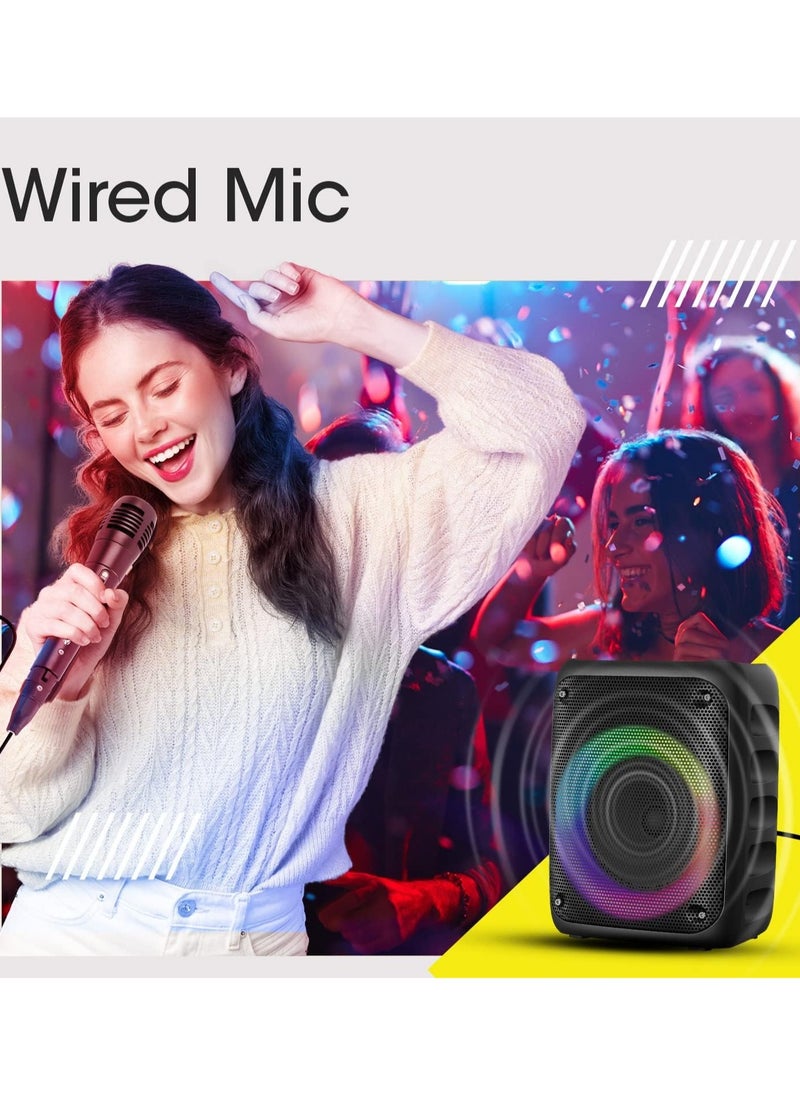 KTS - KTS-2042 Portable Bluetooth speaker with Wireless Microphone ,TWS & FM & USB (4 inch) - Image 1