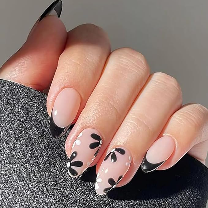 Generic Short Square PressOn Nails Nude Pink Mirror Gloss Finish Easy DIY Fake Nails with PreCut Precision Custom Fit Includes Glue Stickers Kit for Women - Image 1