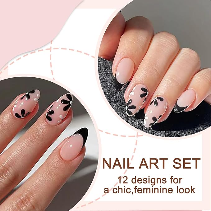 Generic Short Square PressOn Nails Nude Pink Mirror Gloss Finish Easy DIY Fake Nails with PreCut Precision Custom Fit Includes Glue Stickers Kit for Women - Image 3