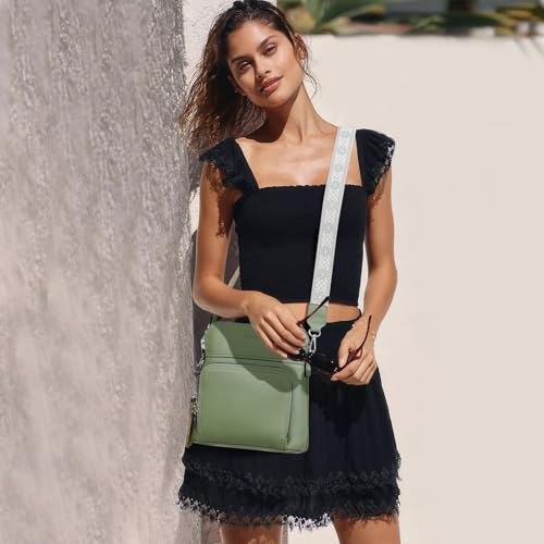 Roulens Crossbody Purse for Women Vegan Leather Medium Crossbody Wallet Bag for Travel Women Shoulder Handbags with Tassel - Image 2