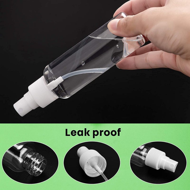 Imaashi 100 ML Empty Fine Mist Spray Bottles Refillable Travel Bottles Liquid Containers Mini Spray Bottle for Hair Perfume Water Cologne Samples Sanitizer Hand Wash Rangoli Pack of 6