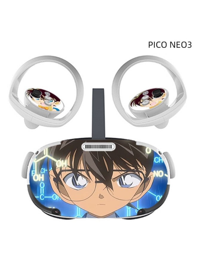 Loquat Applicable To PICO NEO 3 Game Machine Protective Film All-in-one Anti-scratch Color Film VR Glasses Cartoon Wear-resistant Stickers-Color:005 - Image 1
