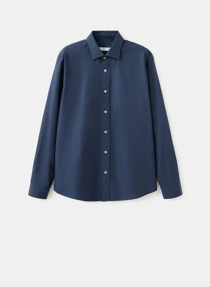 Mango Man  Regular-fit 100% cotton shirt for Men | Best Price UAE