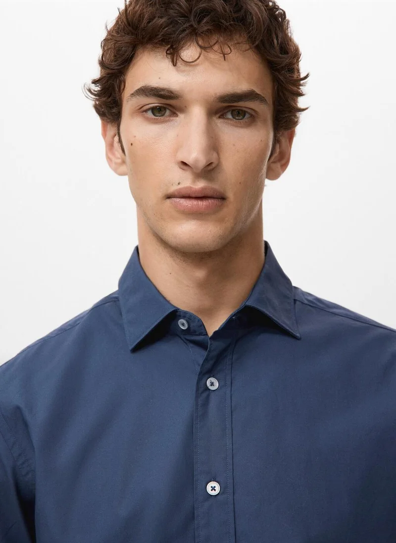 Mango Man  Regular-fit 100% cotton shirt for Men | Best Price UAE