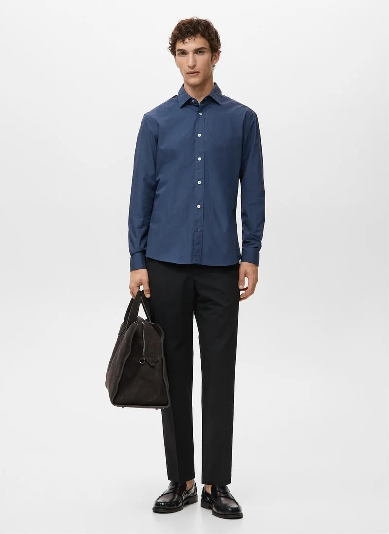 Mango Man  Regular-fit 100% cotton shirt for Men | Best Price UAE