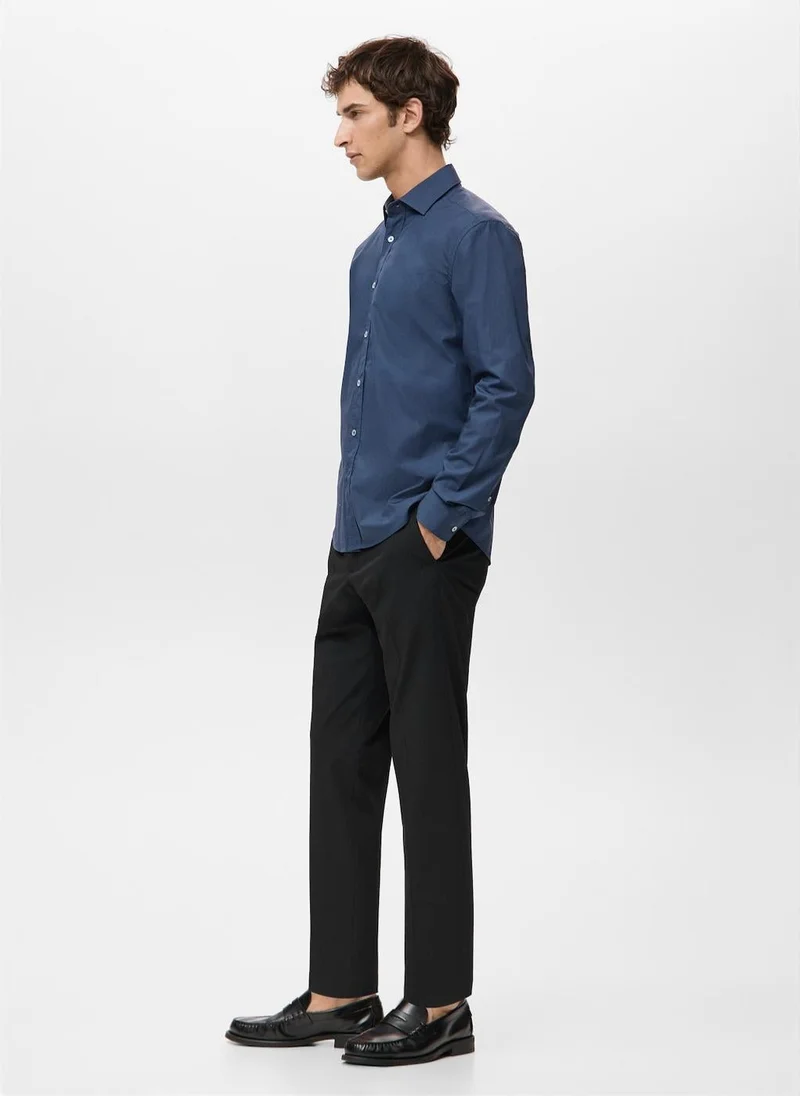 Mango Man  Regular-fit 100% cotton shirt for Men | Best Price UAE