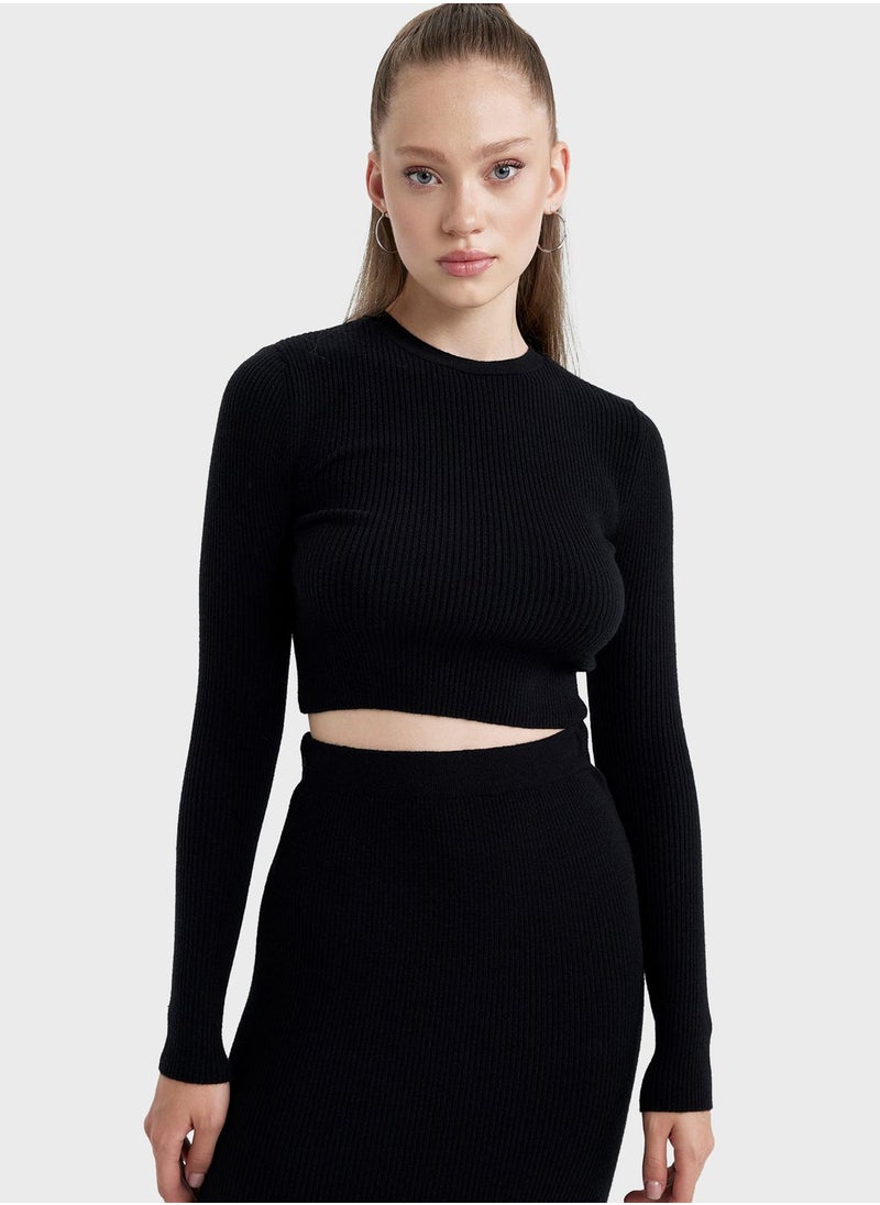 DeFacto - Round Neck Sweater - Image 1