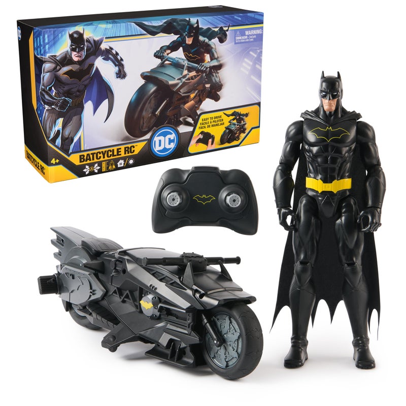 DC Comics Batman Stealth Remote Control Batcycle with 12 Batman Action Figure Super Hero Kids Toys for Boys and Girls Ages 4  Up - Image 3