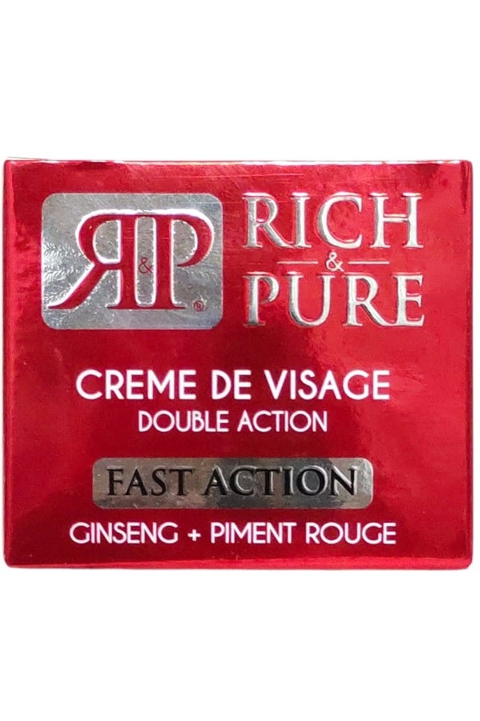 Rich & Pure Double Active Facial Cream Fast Action Ginseng And Red Pepper 40 ml