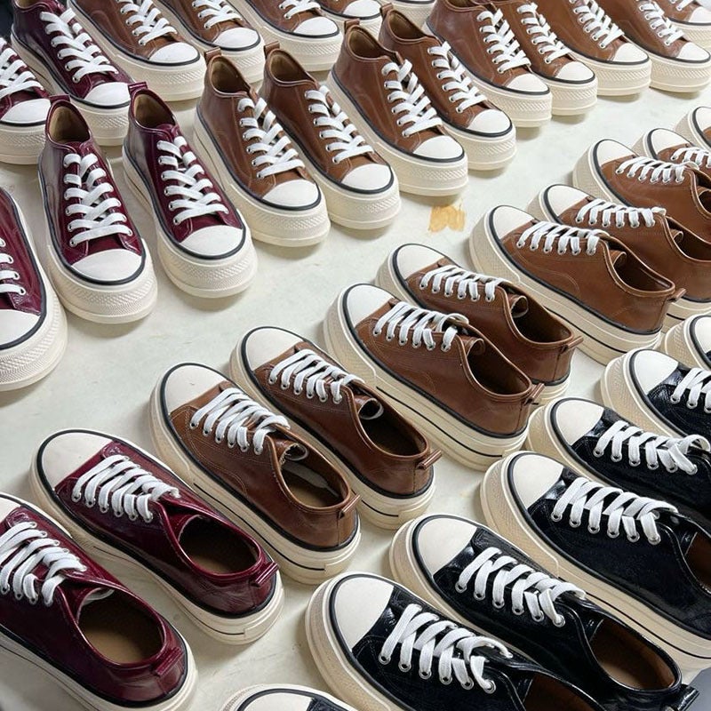 Platform Sole Shoes Women'S Autumn Crazy Horse Leather Low-Top Lace-Up Casual Platform Shoes Increased Women'S Shoes - Image 4