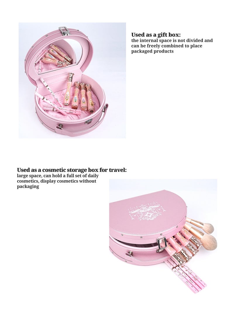 Fancy Dream Star Makeup Gift Box with Mirror- Travel Makeup Organizer And Cosmetic Case, Lovely Gift For Women, Girls, 19×24×9.5 cm - Image 5