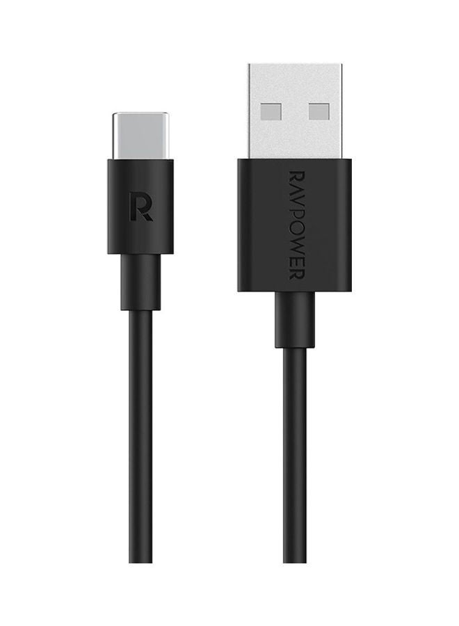 RP-CB044 1m/3.3ft, USB-A to Type-C USB Cable Black