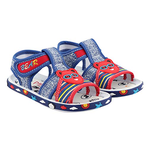 Rex Toddler/Infant Unisex PVC Soft Sole Non Slip Casual Wear Sandals/Floaters for Baby Boys and Baby Girls-Royal Blue | 0-6 Months - Image 1