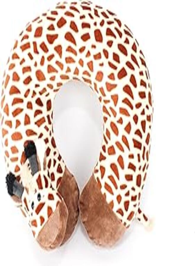 Generic Comfy Neck Support Soft Fiber Travel Neck Pillow U-Shape For Car, Travel, Office,Airplane and Gifts - Giraffe 