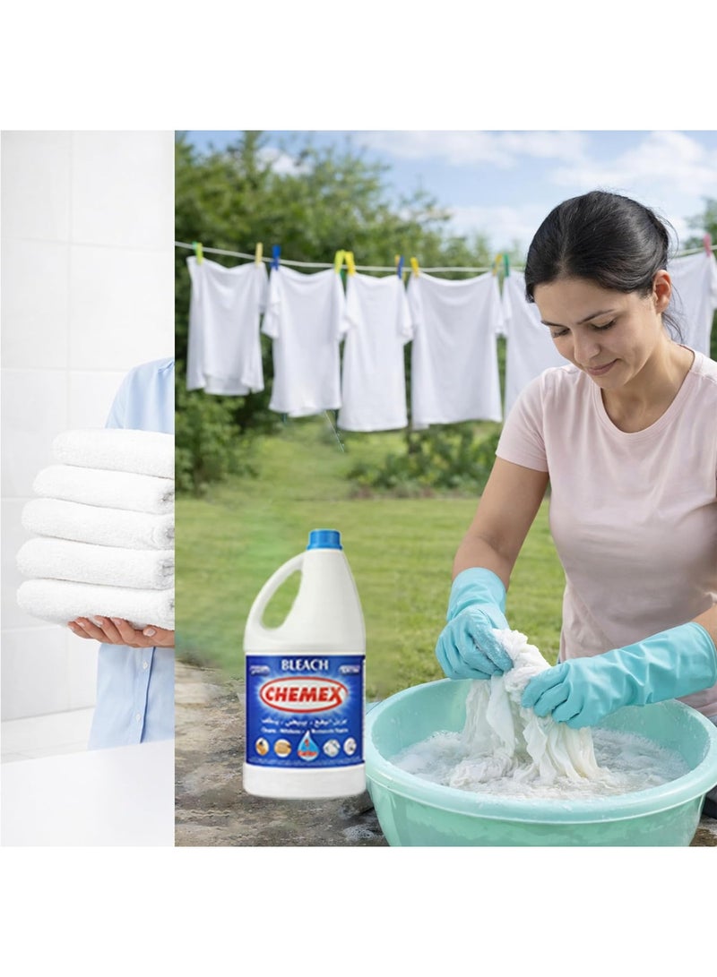Chemex Extra Bleach Liquid Cleaner – 1 Gallon (3.79L) Multi-Purpose Disinfecting Cleaner for Cleaning, Whitening & Stain Removal | Home, Office & Commercial Use - Image 3