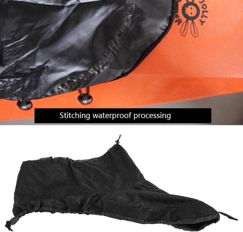 Kayak Skirt Cover, Kayak Spray Skirt, Canoe Sprayskirt with Coating and Heat Adhesive, Front Handle for Exit, Fits Most Kayak Cockpits - Image 4