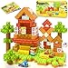 Soyee Magnetic Blocks Travel Toddler Toys Magnet Building Tiles Construction Cubes STEM Sensory Learning Farm Toys with Box Christmas Birthday Gifts for Kids Ages 3 4 5 6 7 8 Year Old Boys Girls - Image 2