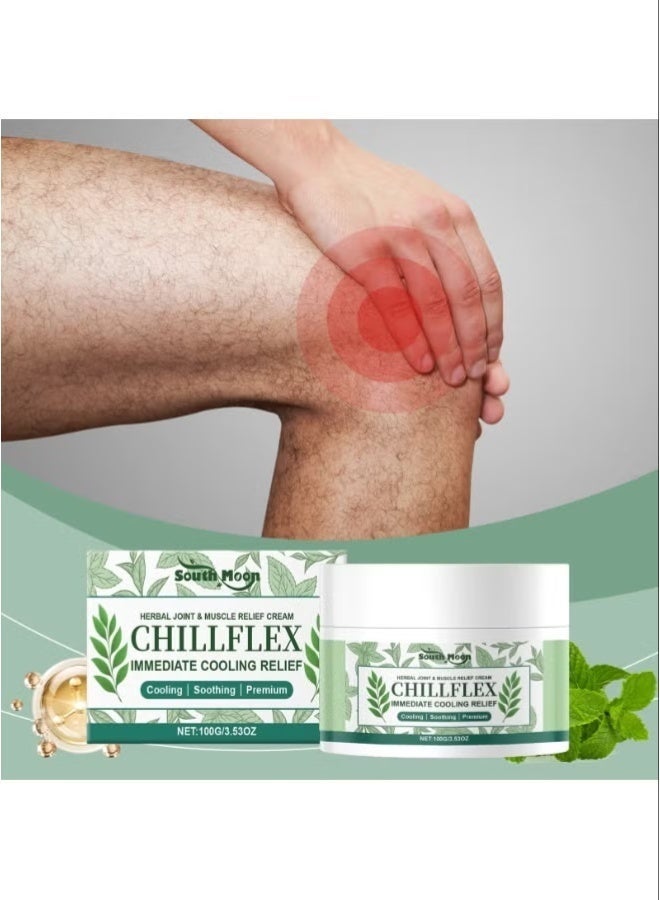 SOUTH MOON Chillflex Menthol Soothing Cream, Fast-Acting Relief Creams for Muscle & Joint Discomfort, Joint Activities Throughout The Body 100g - Image 2