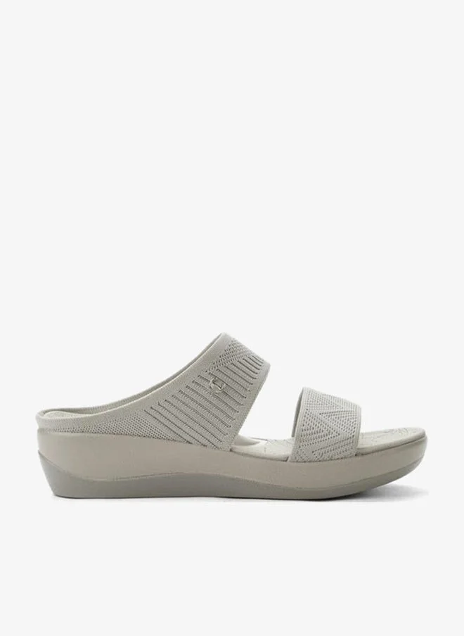 Le Confort GREY Women Flatform Heels Strap Sandals for Women | Best Price UAE