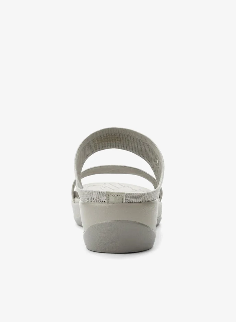 Le Confort GREY Women Flatform Heels Strap Sandals for Women | Best Price UAE